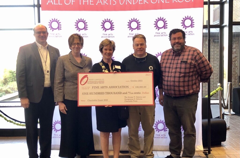 The Fine Arts Association Receives Grant for Theatre Transformation